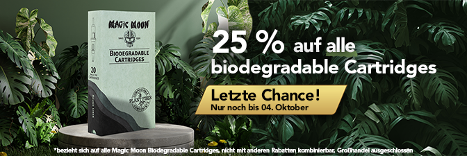 25% auf Biodegradable Cartridges
