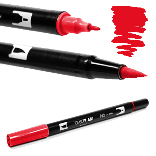 Tombow ABT Dual Brush warm red