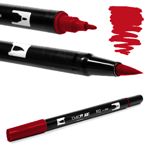 Tombow ABT Dual Brush Poppy Red (chinese red)