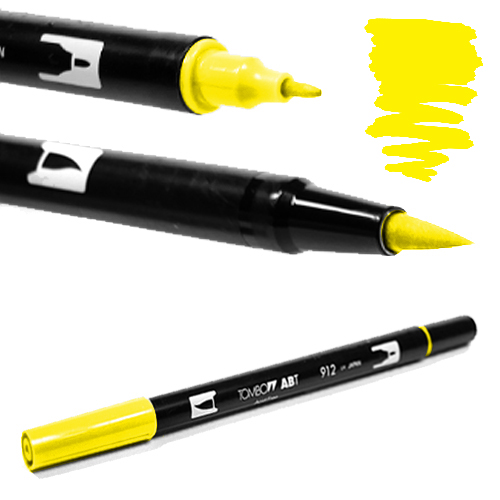 Tombow ABT Dual Brush process yellow